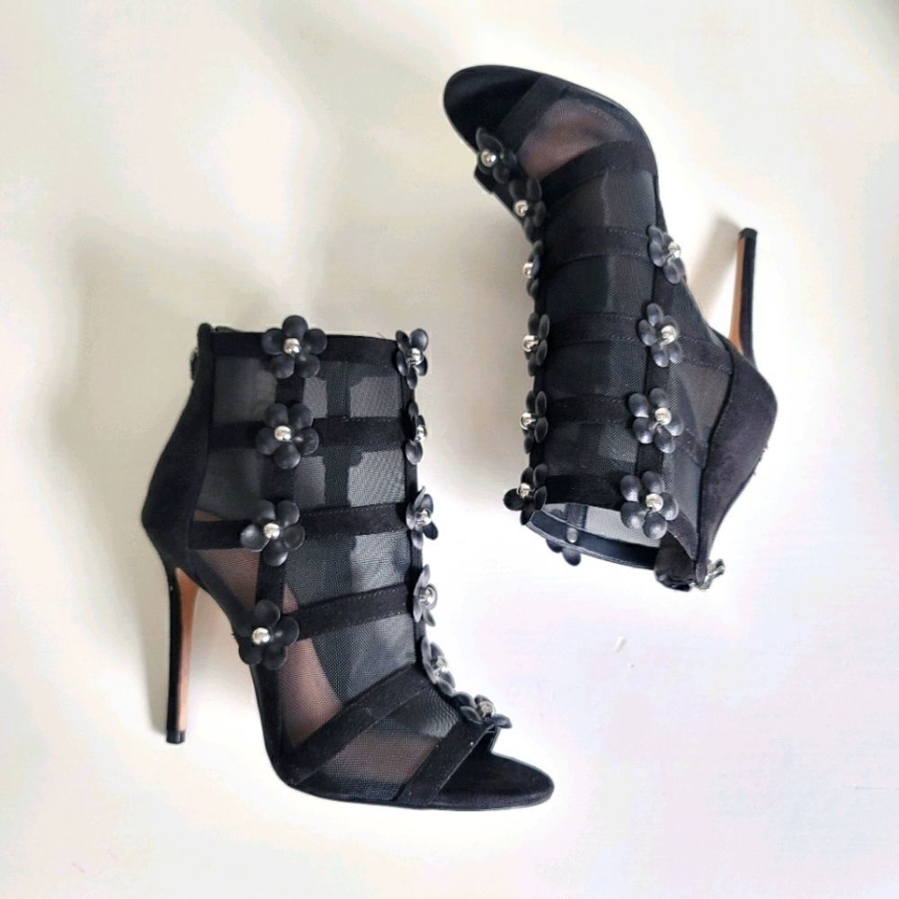 Avec les filles jewel mesh flower applique…